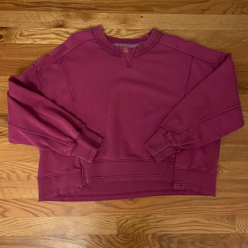 We The Free, Free people cropped crewneck